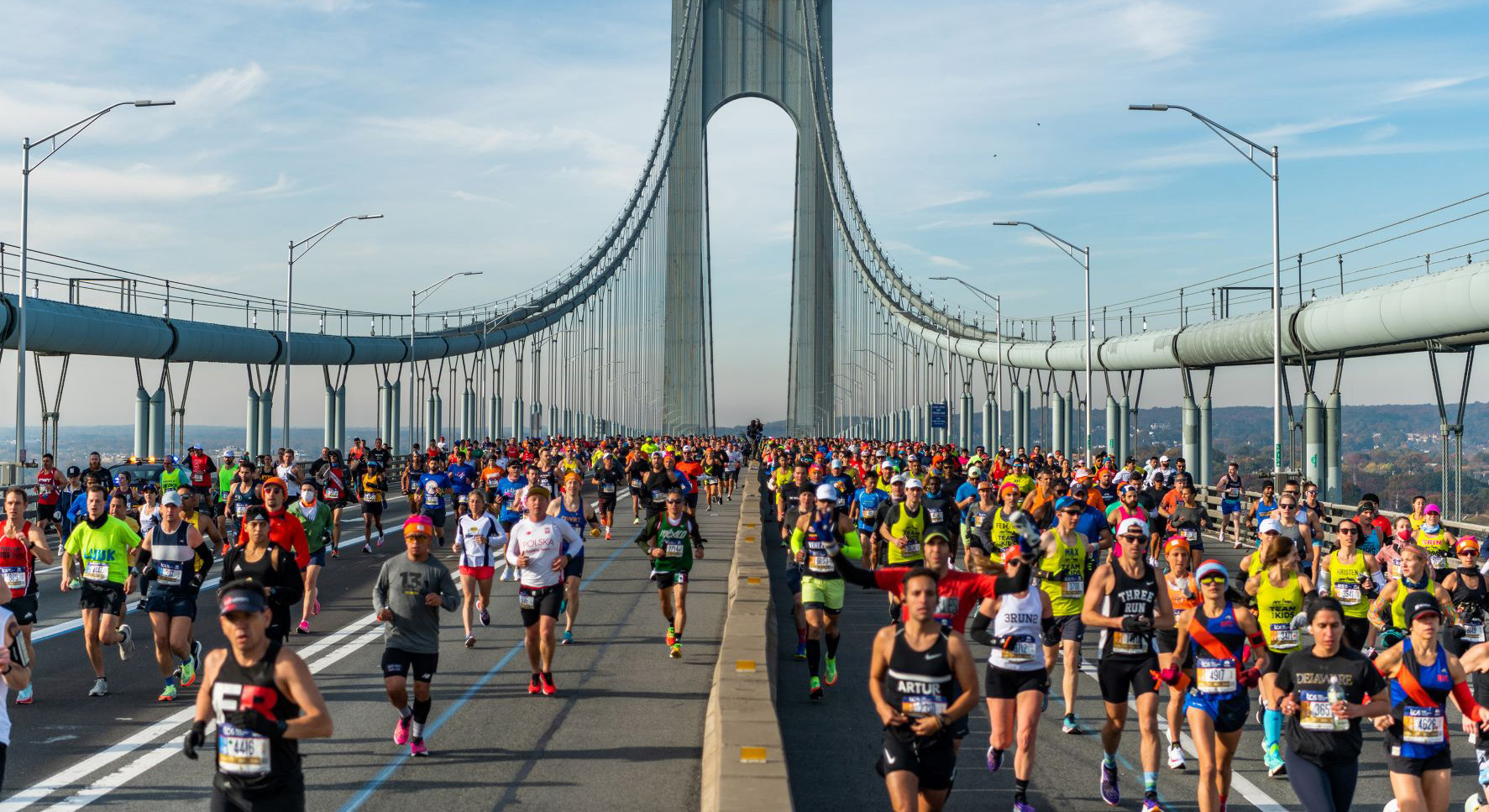 Ligne d'arrivée du marathon de New York