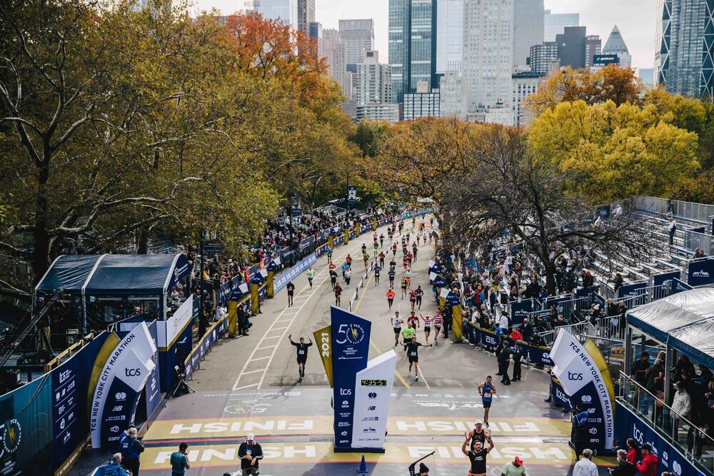 Arrivée du marathon de New York